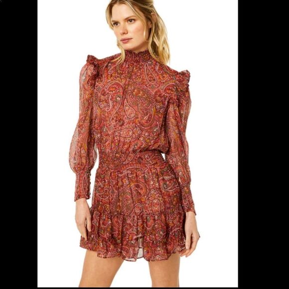 Misa Los Angeles Gianna Smocked Paisley Dress NWT - Picture 1 of 9